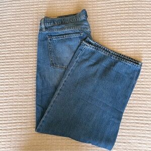 Old Navy Mid-Rise Blue Wide Leg Jeans